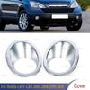 For Car 2 Pcs Fog Lamp Cover Front Fog Light Frame Front Fog Lamp Bezel Car-stying For Honda CR-V CRV 2007 2008 2009 2010