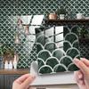 10PCS 15*15cm Tile Stickers Waterproof Marble Grain 3D Wall Sticker PVC Colorful Tile Wall Sticker