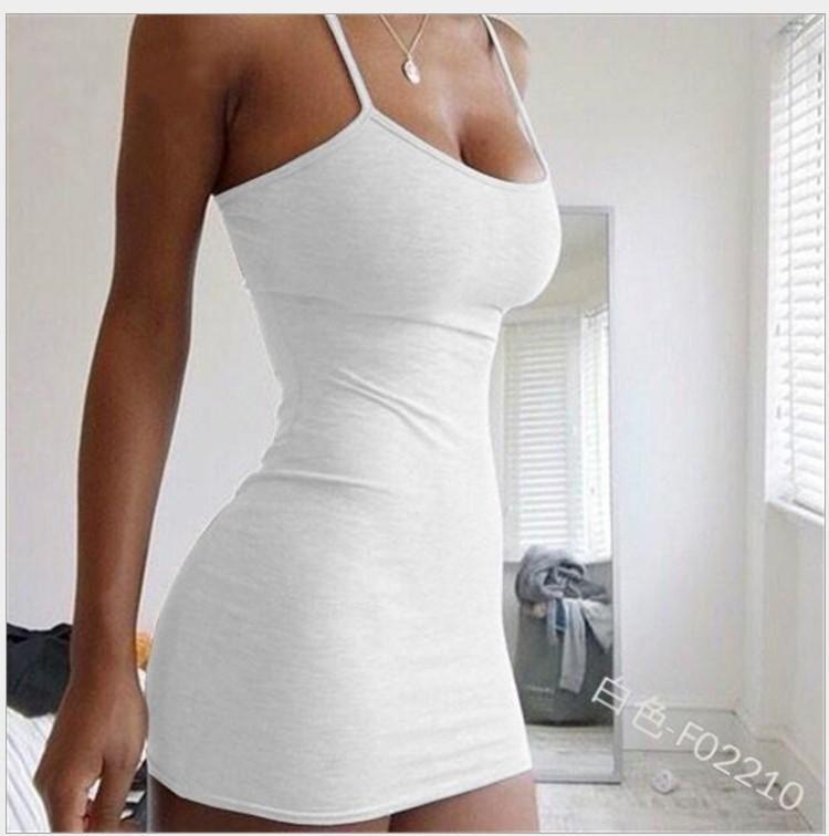 Frühlings- und Sommer-Enges Kleid für Damen, Nachtclub-Hüftkleid, Sexy Trägerkleid, Strandkleid für Draußen.