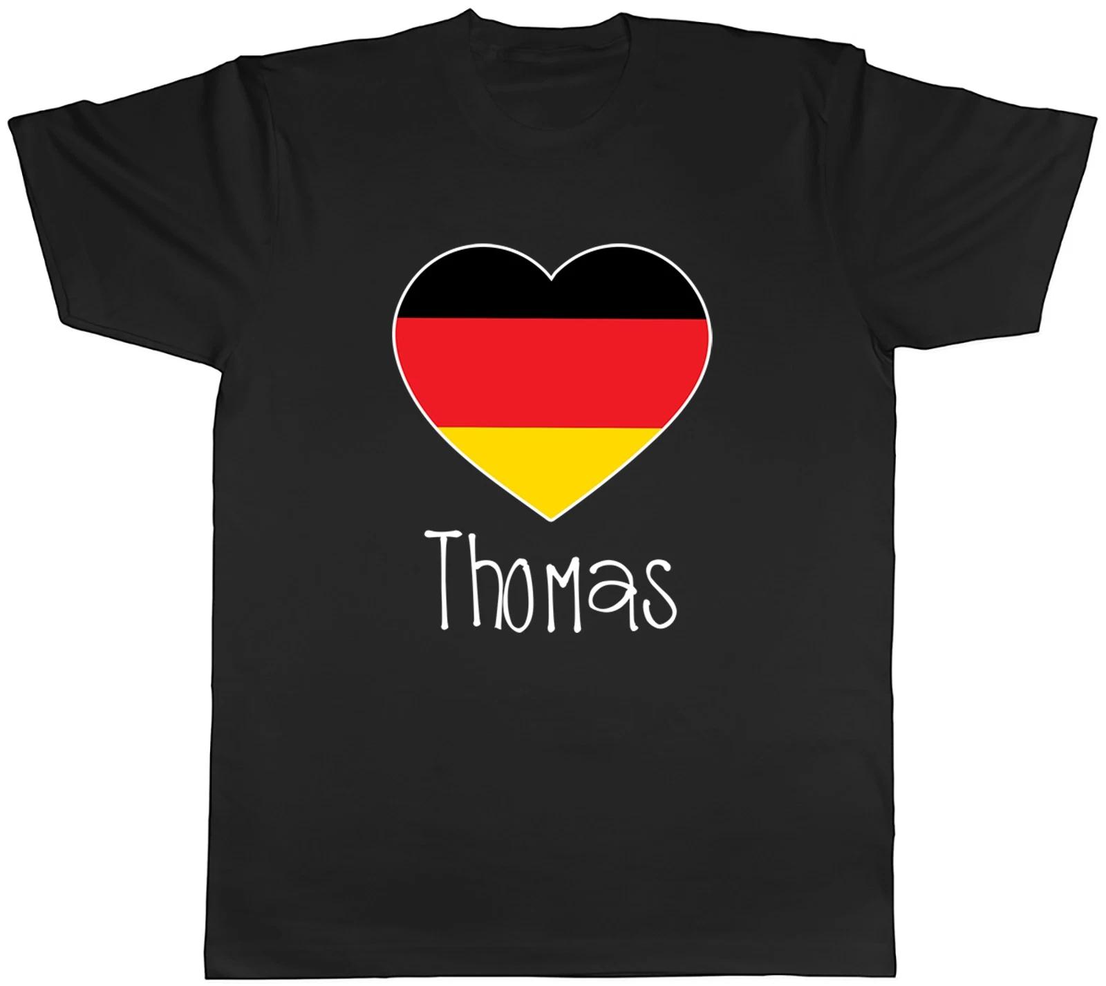 Personalised Love Germany Football Fan Supporter Mens T-Shirt Tee Gift Top M