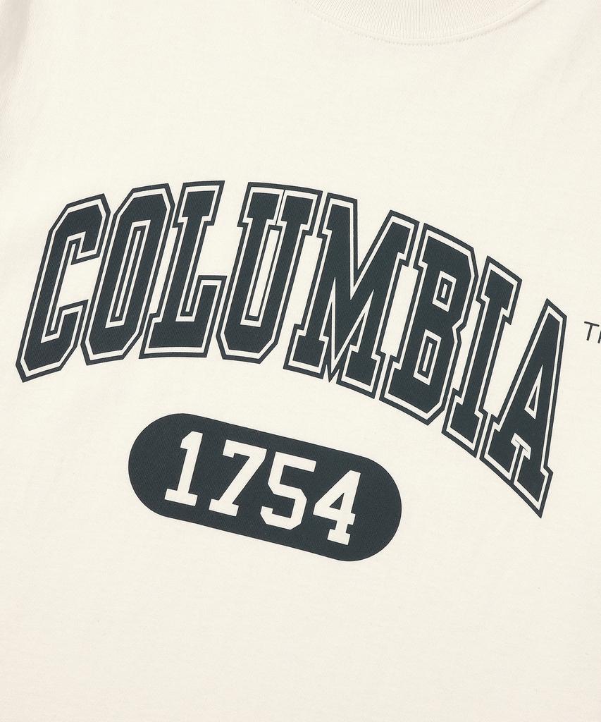COLUMBIA UNIVERSITY Cu 1754 Arch Logo T-Shirts Cream
