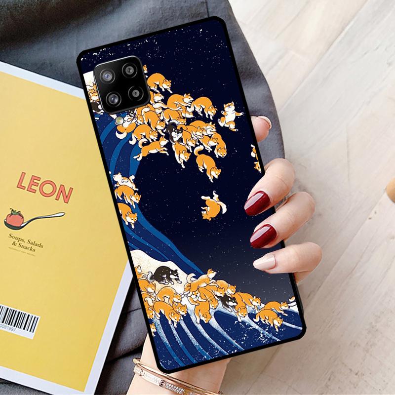 Shiba Inu Cute Cartoon Art For Samsung Galaxy A55 A35 A15 A22 A32 A52 A54 A34 A14 A53 A33 A56 A36 A26 A16 A05 A06 Case