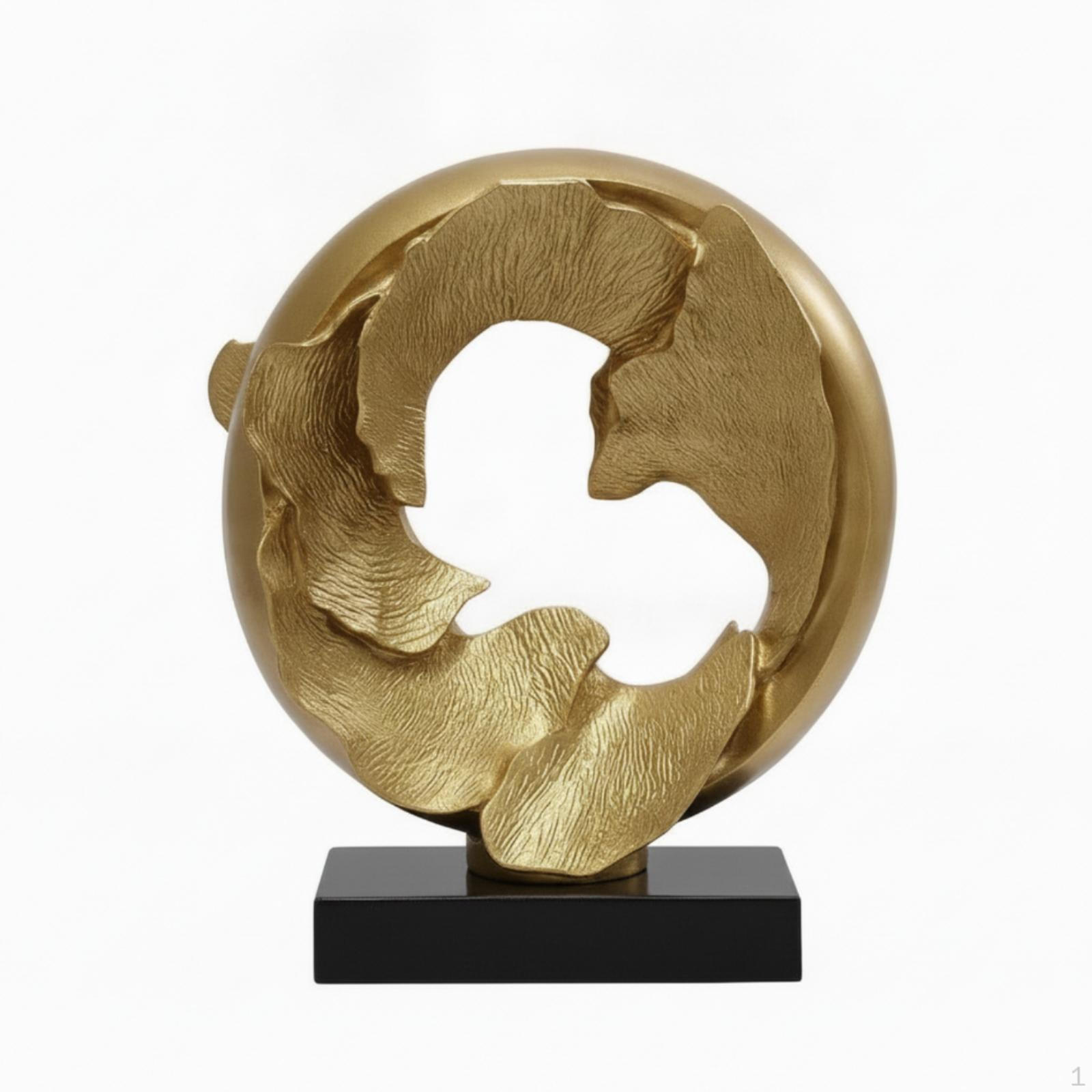 Ginkgo Leaf Sculpture Ornament Abstract Tabletop