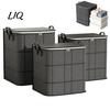 Soft Sided Under Bed Storage Moving Bin with Reinforced Handles And Zipper, Extra Large Capacity Bags Non-woven Fabric Organizer, Foldable Containers