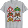 Weihnachten Gamer Controller Weihnachten Gaming Männer Jungen Jugend T-Shirt Rundhals Kurzarm Lässig Weich Bequem Viele Farben Oberteile