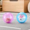 Electric Automatic Rolling Hamster Ball, Rolling Ball Toy with Plush Rabbit Inside, Simulation Animal Interactive Ball Toy, Gift for Toddlers