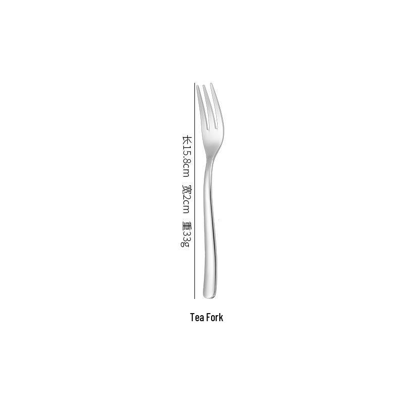 Moonlight Series High-End Stainless Steel Western Tableware Set - Thick Steak Knife, Fork, Spoon.