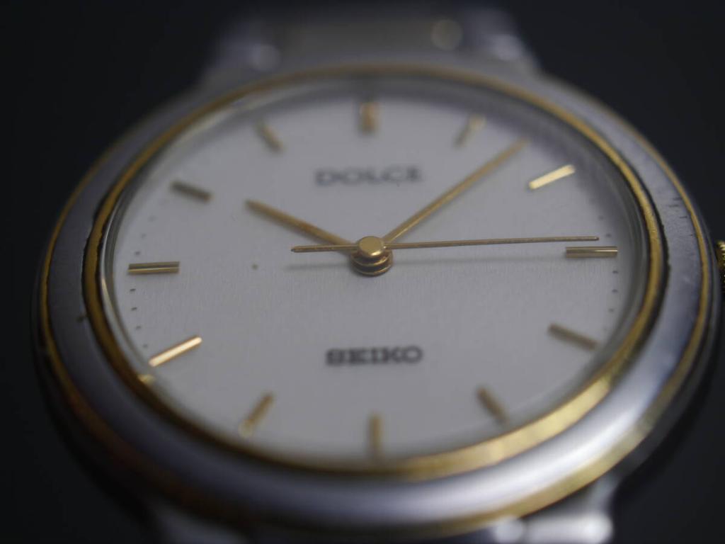 SEIKO Dolce Quartz Model Working Condition 3-Hand Watch, Strap, 8N41-6040, Men's Watch, ab914