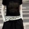 Vintage Five-Pointed Star Belt Y2K Jeans Decor Adjustable Shiny Star Waistband  Dress Decoration