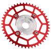 Aluminum Alloy 46T 104 BCD Chainring and Adapter Replacement for Tongsheng Mid Drive Motor Red