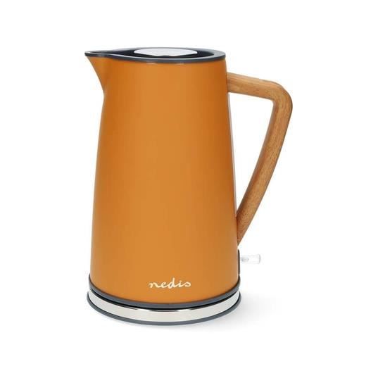 Bouilloire électrique - NEDIS - KAWK510EOR - 1.7 L - 2200 Watts - Base rotative 360°