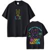 Bad Bunny 2026 Tour Concert Pattern Aesthetic Loose Cotton Hip Hop Short Sleeve Casual Unisex And Unisex TShirt
