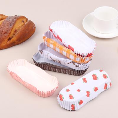 100Pcs Disposable Cupcake Liners Greaseproof Baking Cups Non-Stick Paper Baking Cups Boat Shape Cake Paper Mufin Liners