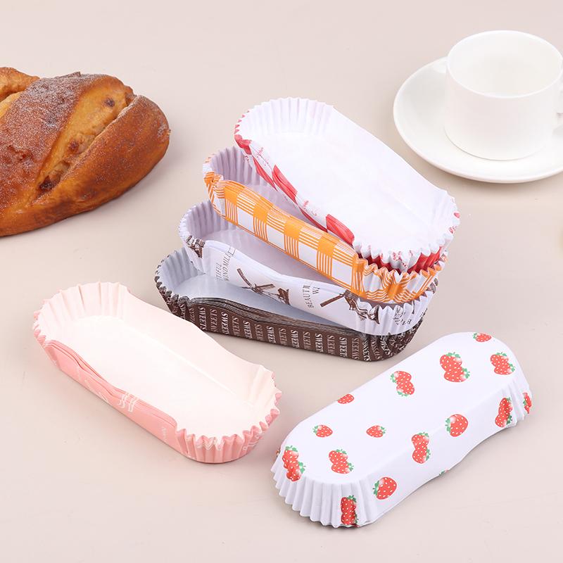100 Stück Einweg-Muffin-Förmchen Fettabweisende Backförmchen Antihaft-Papier-Backförmchen Bootsform Kuchenpapier Muffin-Förmchen