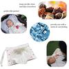 Portable Wet Wipes Case, Reusable & Refillable Travel Wipes Dispenser, Eco-Friendly Handy Baby Wipes Holder, Compact Size 17.8x13.7cm, Cute Cat Design