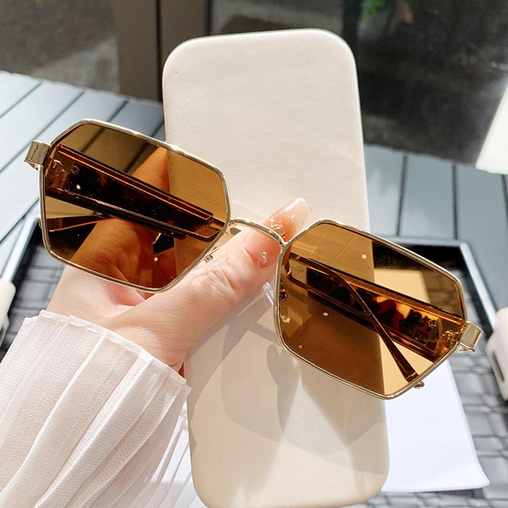 

Fashion Irregular Punk Sunglasses Women Men Metal Full Frame Sun Glasses Personalized Hollow Eyewear Trendy UV400 Shades Glasses Other