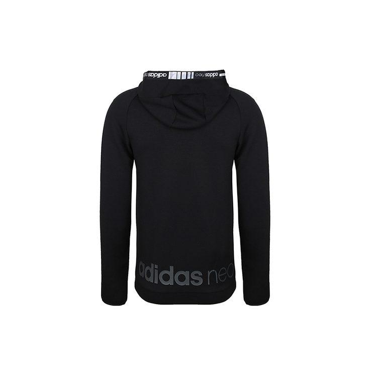 adidas Sweatshirts Men's Black Hooded Moderate Regular DW8142