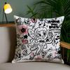 Cartoon Manana Sera K-Karol G Cushion Cover Soft Short Plush Double-Sided Printing Home Decor Machine Washable Pillow Case Gift