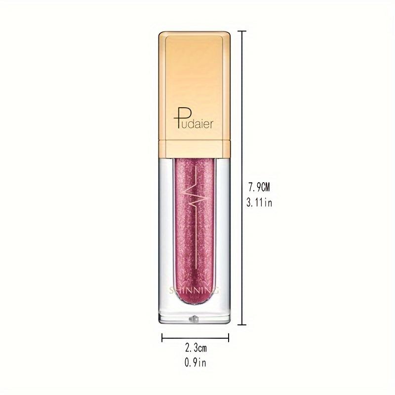 18 Colors Micro Glitter Liquid Eyeshadow, Brickstone Pearlescent Eyeshadow Liquid Waterproof Makeup Smokey Makeup Long Lasting Eyeshadow