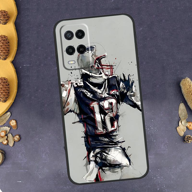 American Football Phone Case For Oppo A40 A60 A80 A78 A98 A18 A38 A58 A74 A94 A54 A16 A76 A96 A15 A17 A77 A57S