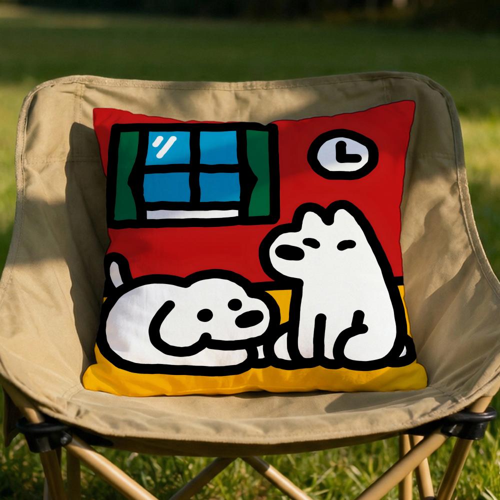 

Cute MMatsui Art Cushion Cover Soft Reversible Durable Pillow Cover MultiScene Use for Home Car Daily Comfort 30X30cm