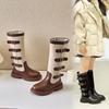Children's Boots, Single Boots, High Waisted Straps, Side Zippers Boots