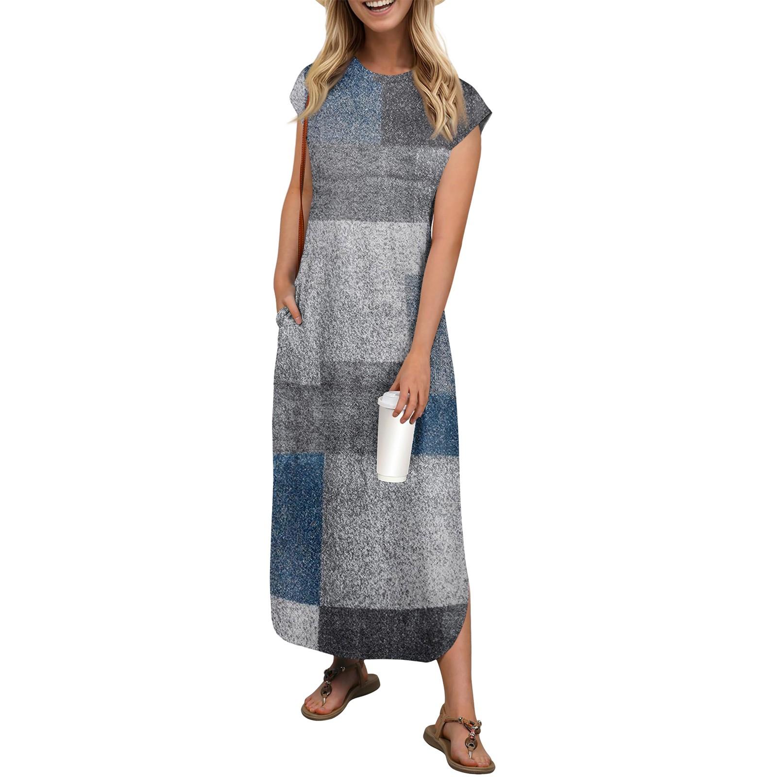 

Женская мода повседневный пляжный отдых винтажный лоскутный принт сарафан длиной до колена пляжная юбка с карманом юбка XL