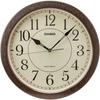 (Casio) Wall Clock Wall Clock Radio Controlled Clock Wood Grain Step Second Hand Night Time...