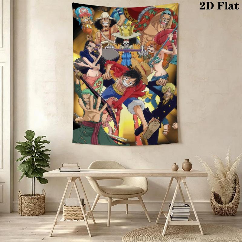One Piece Tapestry Wall Tapestry Background Cloth Fashion Print Home Decor Soft Wall Covering Decoration