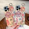Blue Light Diamond Painting Flower Full Coverage Silicone Phone Case For Iphone 11 12 13 14 15 Pro Max