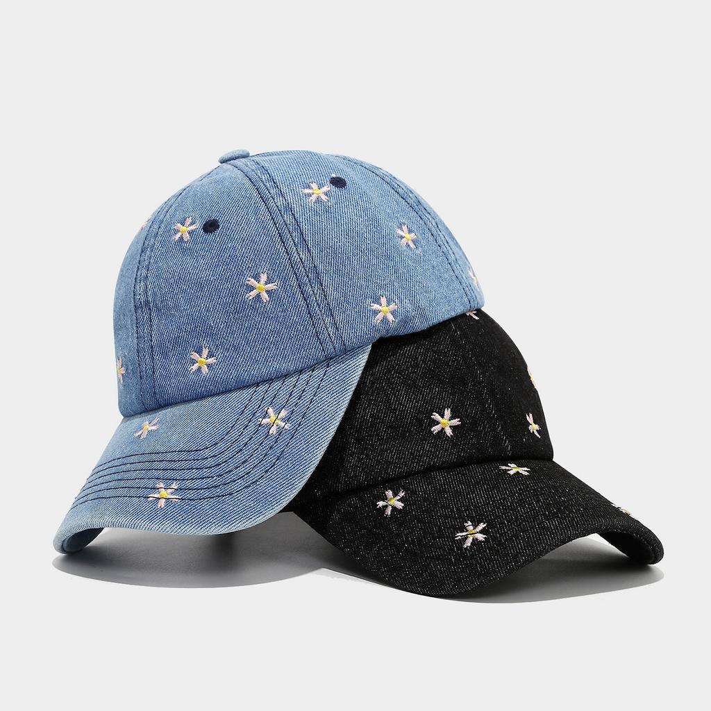 American Retro Floral Embroidered Women's Sun Hat - Autumn Outdoor Travel Sunshade Baseball Cap, Vintage Visor Hat