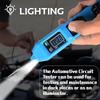 6-24V DC Circuit Probe Tester with Test Light, Short/Open Circuit & Polarity Identification, Overload Protection Auto Diagnostic