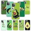 Süße Cartoon-Avocado Weiche Handyhülle Für IPhone 11 17 Air 16E 16 Pro Max 15 + 14 Plus 13 Mini 12 Apple 7 SE 8 Fundas Coque 11 17