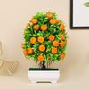 8 Stiler Frukt Bonsai Blomster Potte Simulert Grønne Planter Bryllup Hjem Hotell Kontor Borddekor