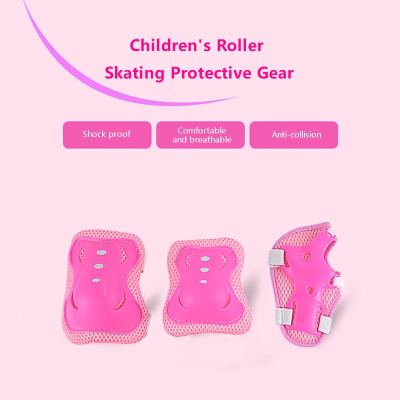 Children Knee Pads Kids Kneelet Wrister Coordinates Skate Protective Gear Protection Knee Wrist For Cycling Skateboard