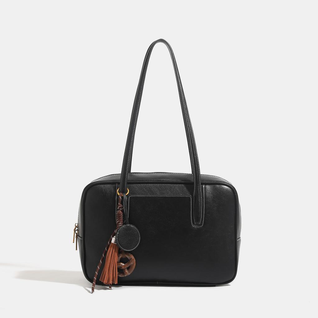 Women's Korean Version of Autumn and Winter New Large Capacity Boston Bag Commuter Handbag Shoulder Bag
