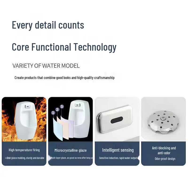 ZLIII Men's Wall-Mounted Ceramic Urinal