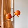 Artificial Red Persimmon Bouquet Ornament for Living Room Decor
