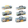 Multipurpose Transparent Organiser Box For Home Repair Tool Easy Carry Handle And Plastic Construction Toolbox