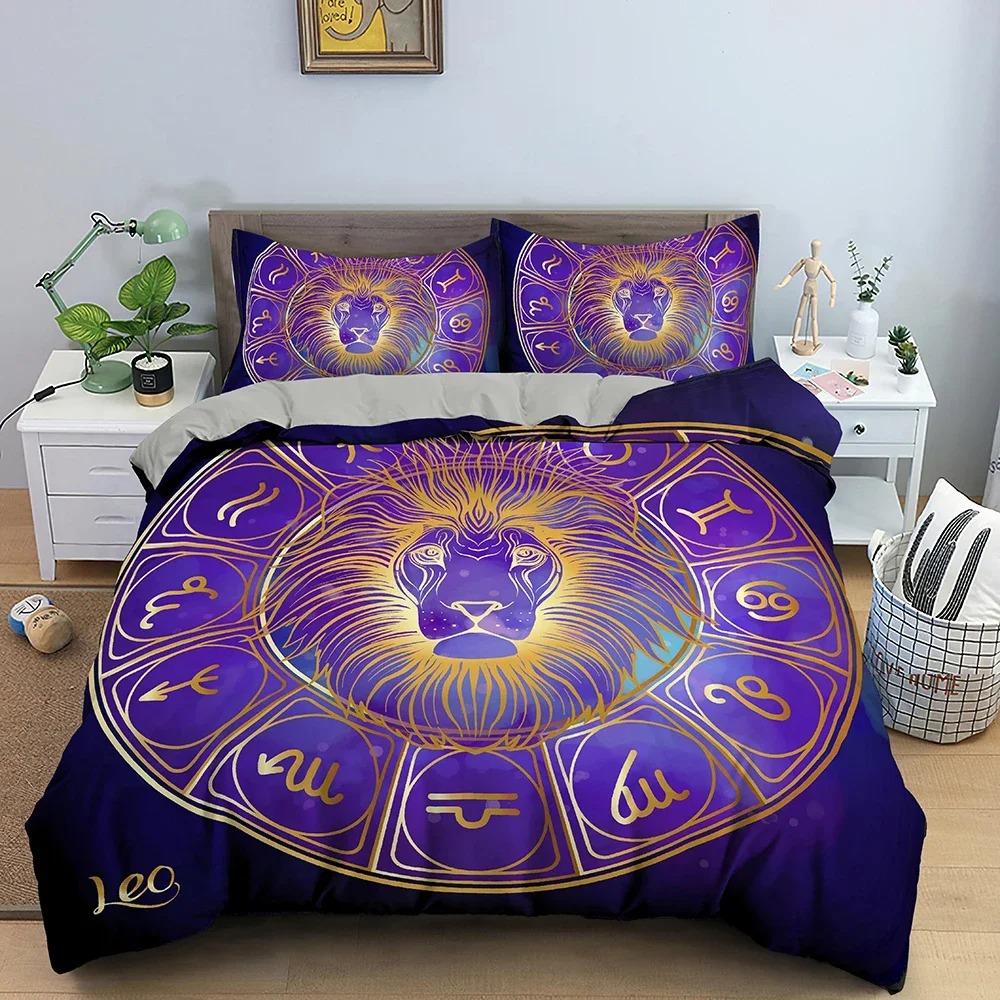 Psychedelic Duvet Cover Constellation Bedding Set For Bedroom Astrological Comforter Quilt Covers USEUAU Single Double