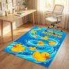 Celebration Party Theme Crystal Velvet Rug Personalized Custom Name Text Soft Floor Mat Home Decor