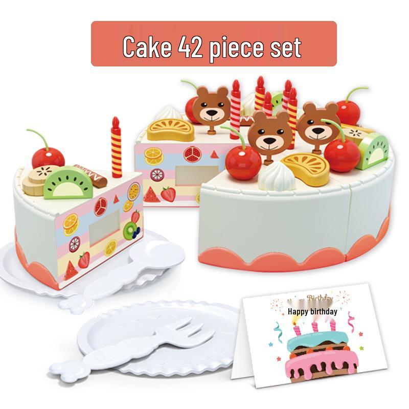 Children s Pretend Play Cake Cutting Toy with Lights and Music