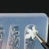 Molde de Uñas Silicona Patrón Retro Decoraciones para Uñas Estilo Barroco Diseño en Relieve Plantilla para Uñas Herramientas Estereoscópicas para Manicura