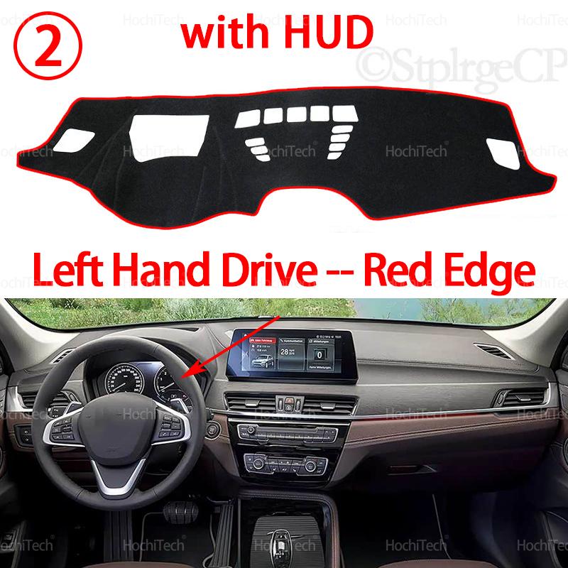 Dashboard Cover Avoid Light Anti-Slip Anti-dirty Mat Pad Sunshade Dashmat Protect for BMW X1 F48 2016- LHD RHD