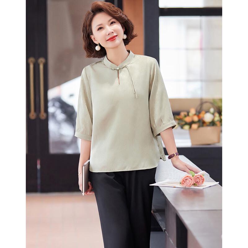 Elegant New Chinese Style Summer Outfit for Mothers