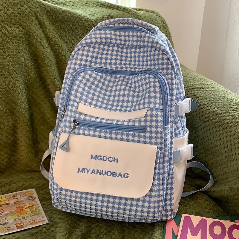 

Школьный Рюкзак для Девочек, Студентов Колледжа, Клетчатый Рюкзак, для Старшеклассников, Высокое Качество, Модный, Детский Рюкзак для Учеников Средней Школы