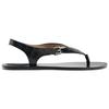 Zara Lightweight Vintage Minimalist Embellished Round Toe Flat Silent Flip Flops Women Footwear Black 13603510800