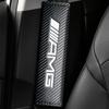 Carbon Fiber Leather Car Seat Belt Cover Shoulder Pad Neck Protection for Mercedes benz AMG C E S GLE CLC Class W204 W203 W205
