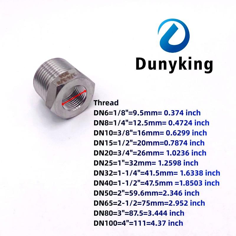 Tonifying Heart Reducer Bushing 1/8" 1/4" 3/8" 1/2" BSP Male/Female Thread SS304 Stainless Steel Pipe Fittings For Water Gas Oil