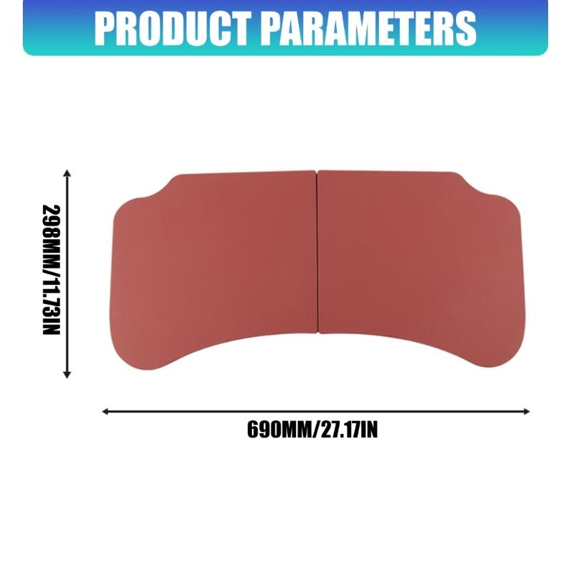 Temporary Car Work Tray with 2-Panel Tabletop for Reading and Item Placement Inside Parked Vehicle Cabin